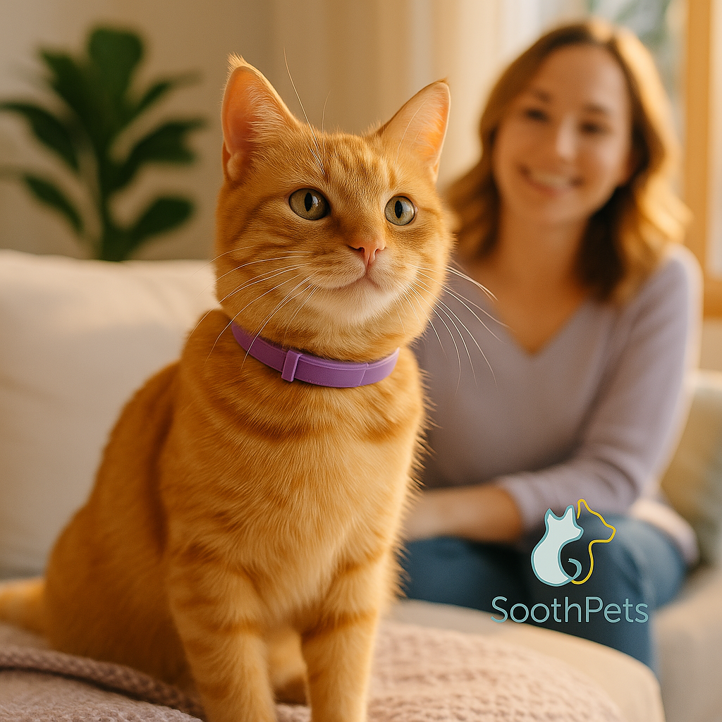 SoothPets Calming Collar – Anxiety Relief for Dogs & Cats